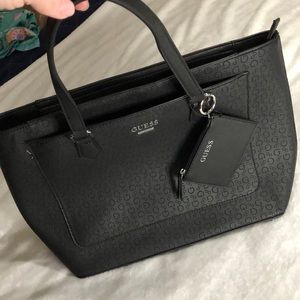 Guess Black Tote bag New With tags Laptop work school tote bag